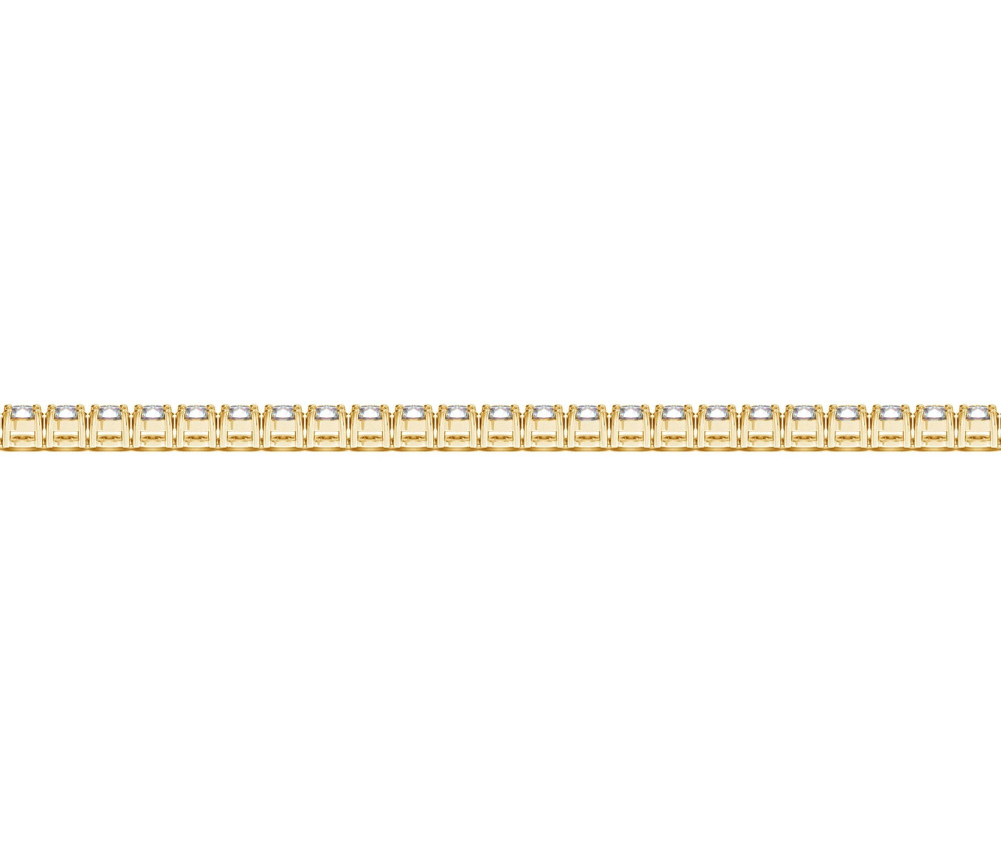 Lab Grown Round Diamond Tennis Bracelet in 14k Yellow Gold (2 cctw F/G VS2/SI1)