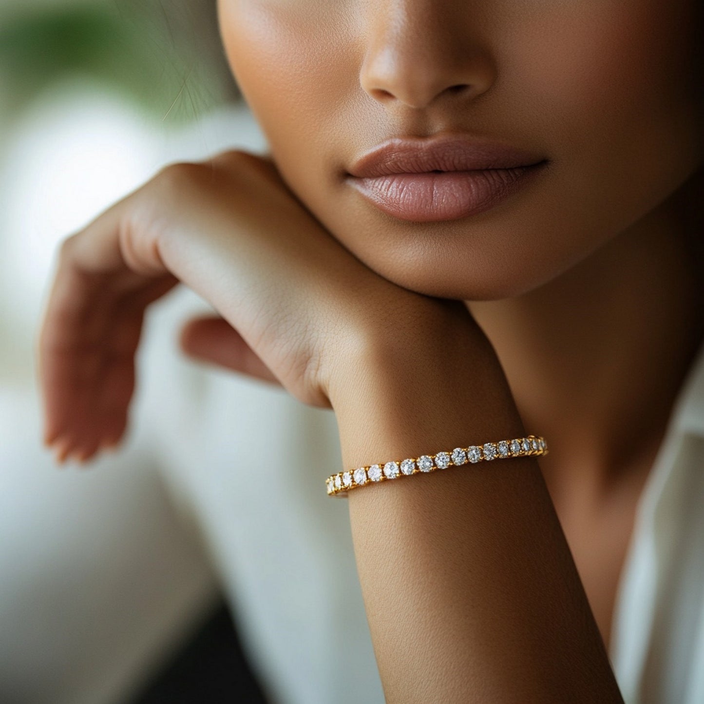 Lab Grown Round Diamond Tennis Bracelet in 14k Yellow Gold (6 cctw F/G VS2/SI1)