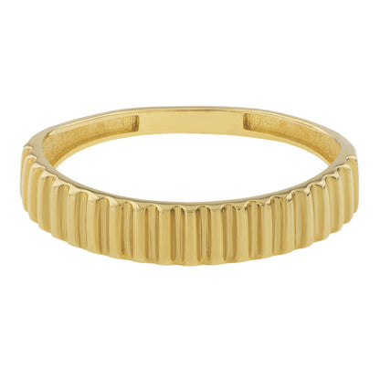 Graduated Ridge Ring in 14K Yellow Gold (1.80 mm)