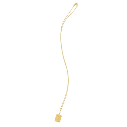 Moon and Stars Necklace in 14K Yellow Gold
