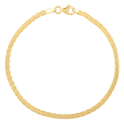 Mini Cube Bracelet in 14K Yellow Gold (2.60 mm)
