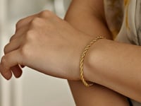 Silk Rope Chain Bracelet in 14k Yellow Gold  (3.00 mm)