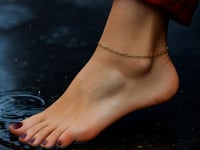 14K Yellow Gold Fine Paperclip Anklet (1.5mm)